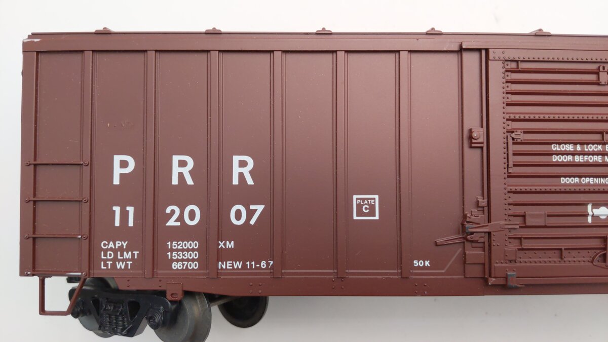 Weaver 112007 O Gauge Pennsylvania Railroad Cushioned Boxcar EX/Box