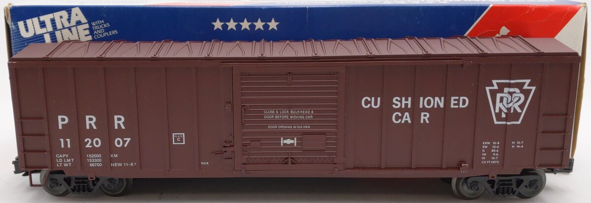 Weaver 112007 O Gauge Pennsylvania Railroad Cushioned Boxcar EX/Box