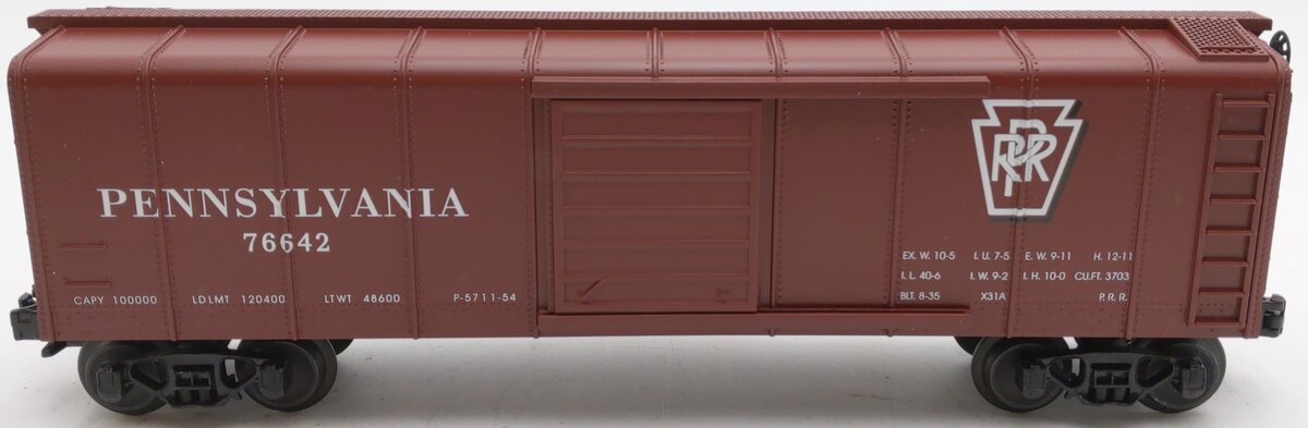 MTH 30-7418 O Gauge Pennsylvania RailKing Rounded Roof Boxcar #76642 EX/Box