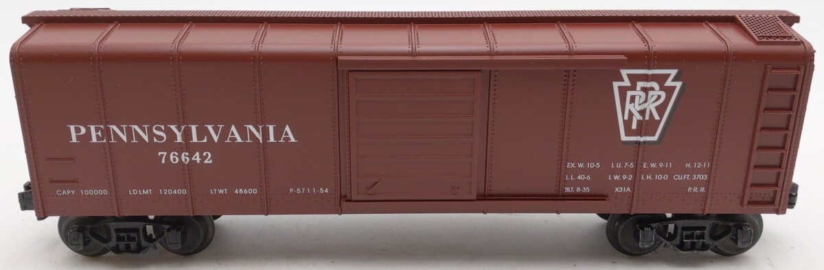 MTH 30-7418 O Gauge Pennsylvania RailKing Rounded Roof Boxcar #76642 EX/Box