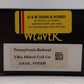 Weaver 707038 O Gauge PRR 2-Bay Ribbed Coal Car #707038 (3 Rail) LN/Box