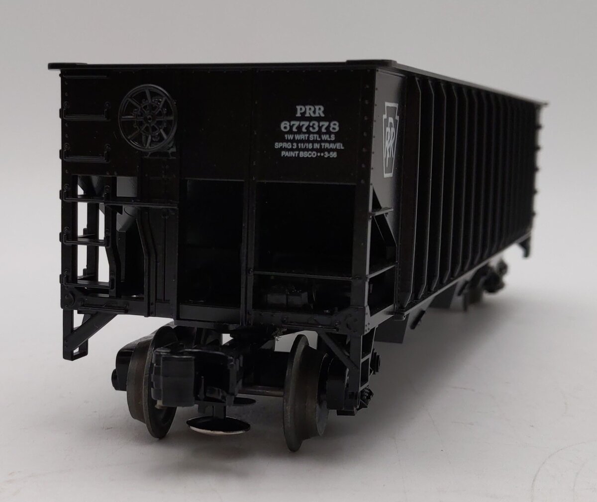 Weaver U2313 O Pennsylvania 3-Rail 3-Bay 70 Ton Coal Car #677378 LN/Box