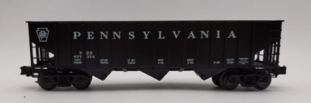 Weaver U2313 O Pennsylvania 3-Rail 3-Bay 70 Ton Coal Car #677378 LN/Box