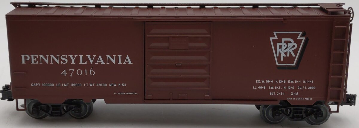 Weaver 3077 O Gauge Pennsylvania PS-1 40' Boxcar #47016 LN/Box