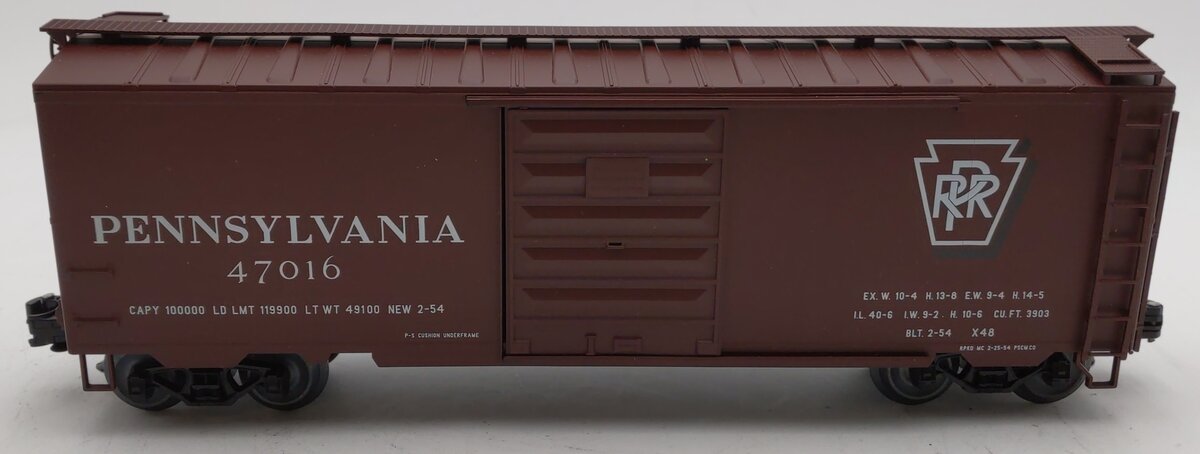 Weaver 3077 O Gauge Pennsylvania PS-1 40' Boxcar #47016 LN/Box