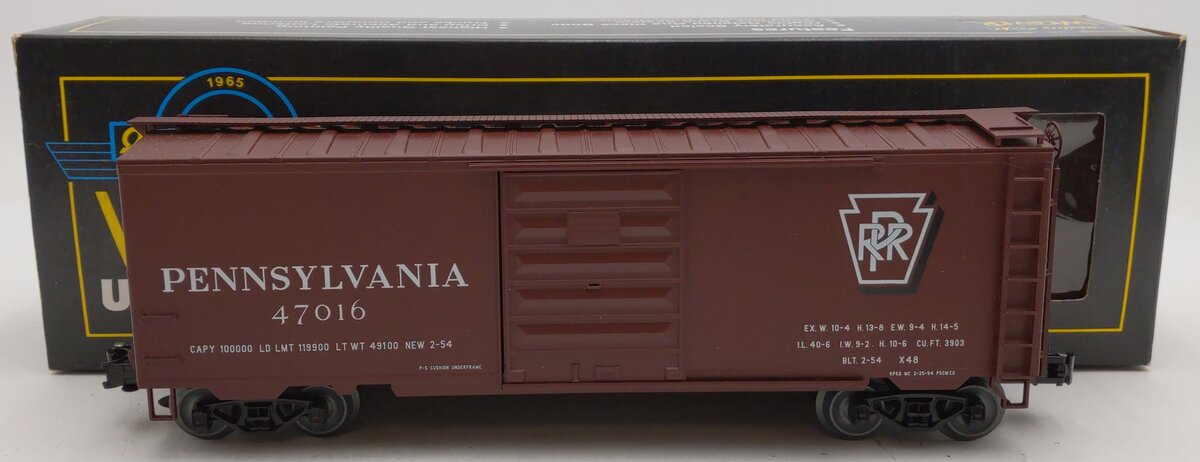 Weaver 3077 O Gauge Pennsylvania PS-1 40' Boxcar #47016 LN/Box