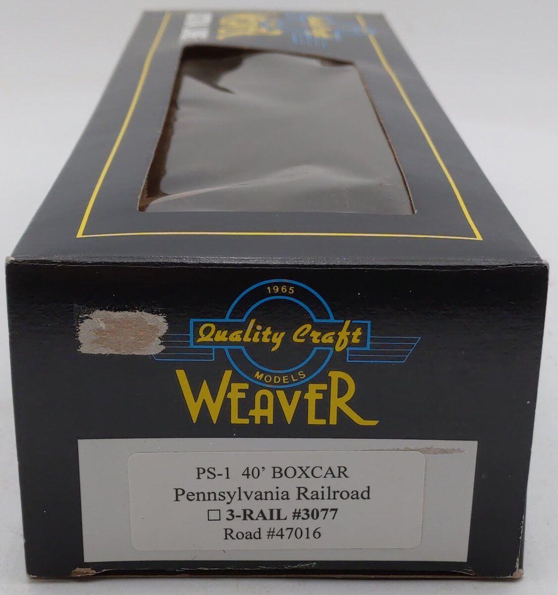 Weaver 3077 O Gauge Pennsylvania PS-1 40' Boxcar #47016 LN/Box