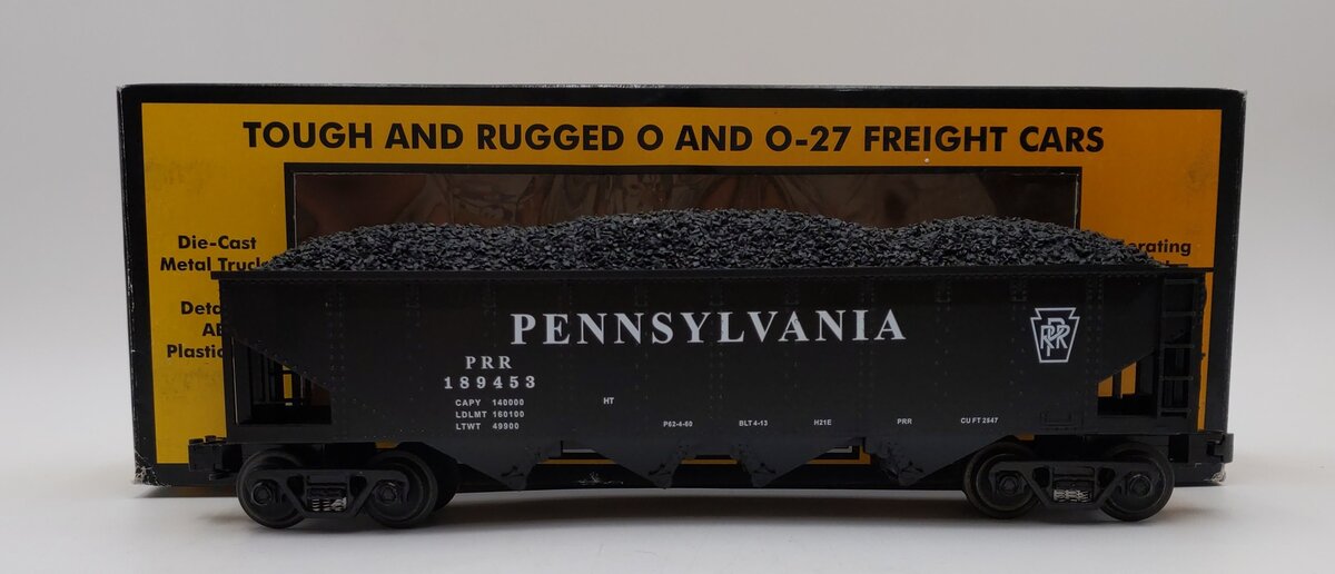 MTH 30-7508 O Gauge Pennsylvania Hopper Car #189453 LN/Box