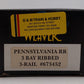 Weaver O Scale Pennsylvania Railroad 3 Bay 3 Rail Ribbed Hopper #673452 LN/Box