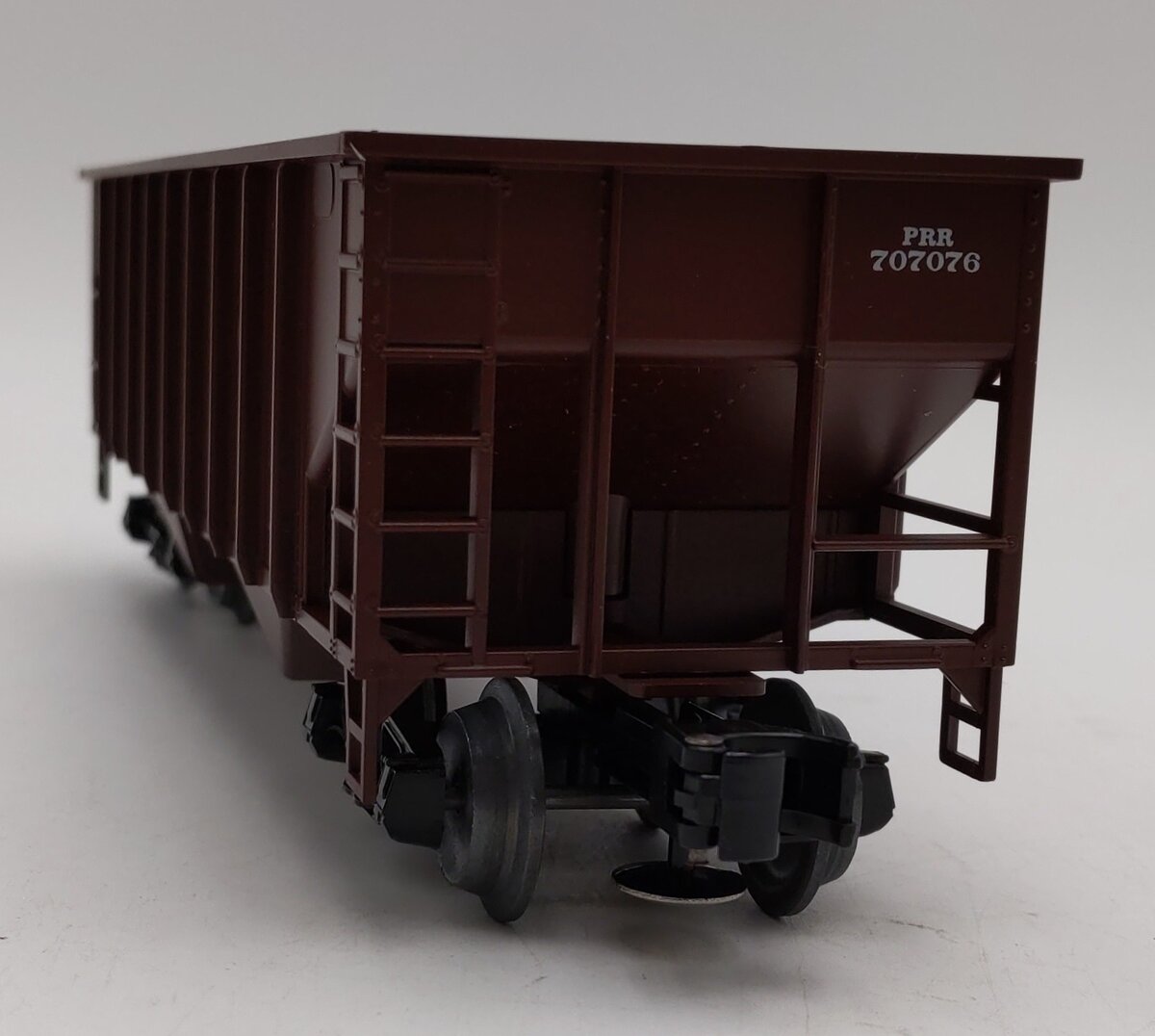 Weaver O Scale Pennsylvania Railroad 2 Bay 3 Rail Ribbed Coal Car #707076 LN/Box