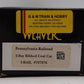 Weaver O Scale Pennsylvania Railroad 2 Bay 3 Rail Ribbed Coal Car #707076 LN/Box