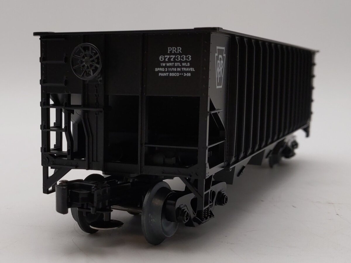 Weaver O Scale 3 Bay 3 Rail Pennsylvania Railroad Coal Car Hopper #677333 LN/Box