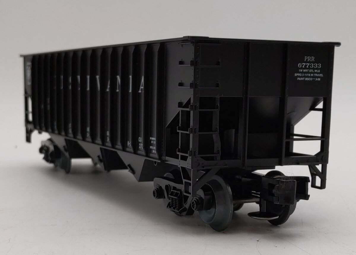 Weaver O Scale 3 Bay 3 Rail Pennsylvania Railroad Coal Car Hopper #677333 LN/Box