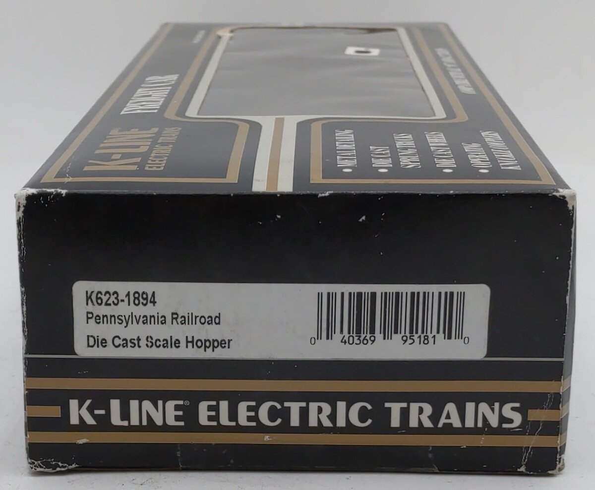 K-Line K623-1894 O Gauge PRR Diecast Hopper #192164 LN/Box