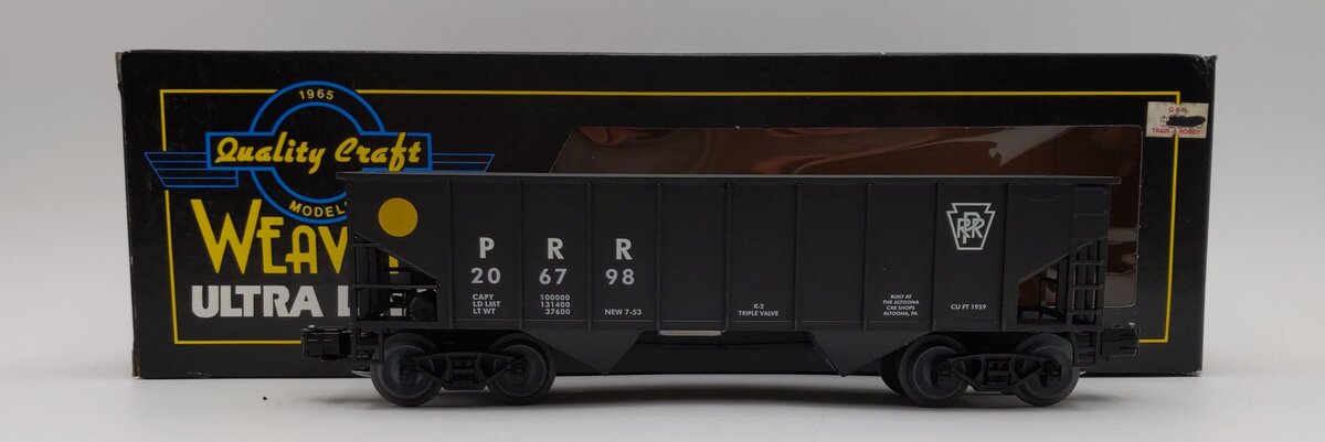 Weaver 1106 O Pennslyvania 2-Bay Ribbed Coal Car #206798 [3-Rail] LN/Box
