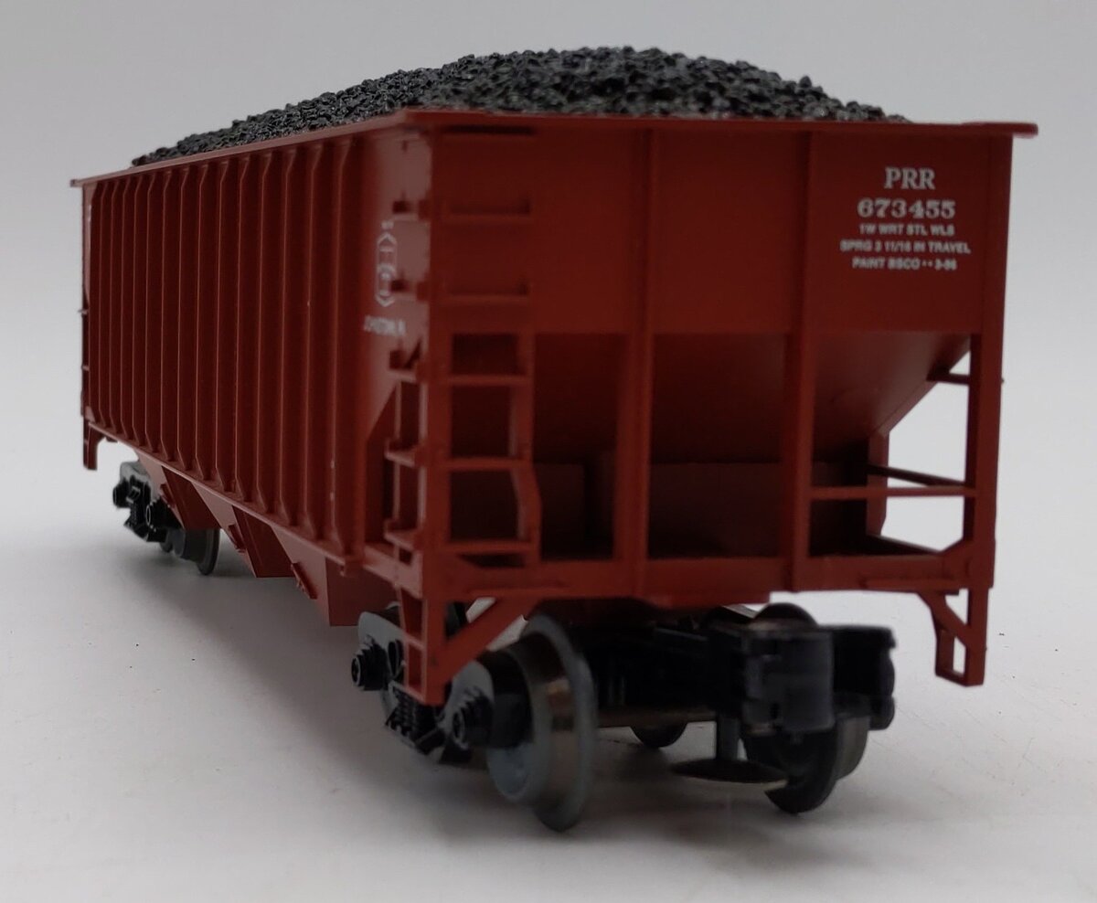 Weaver O Scale Pennsylvania RR 3 Bay 3 Rail Ribbed Hopper #673455 LN/Box