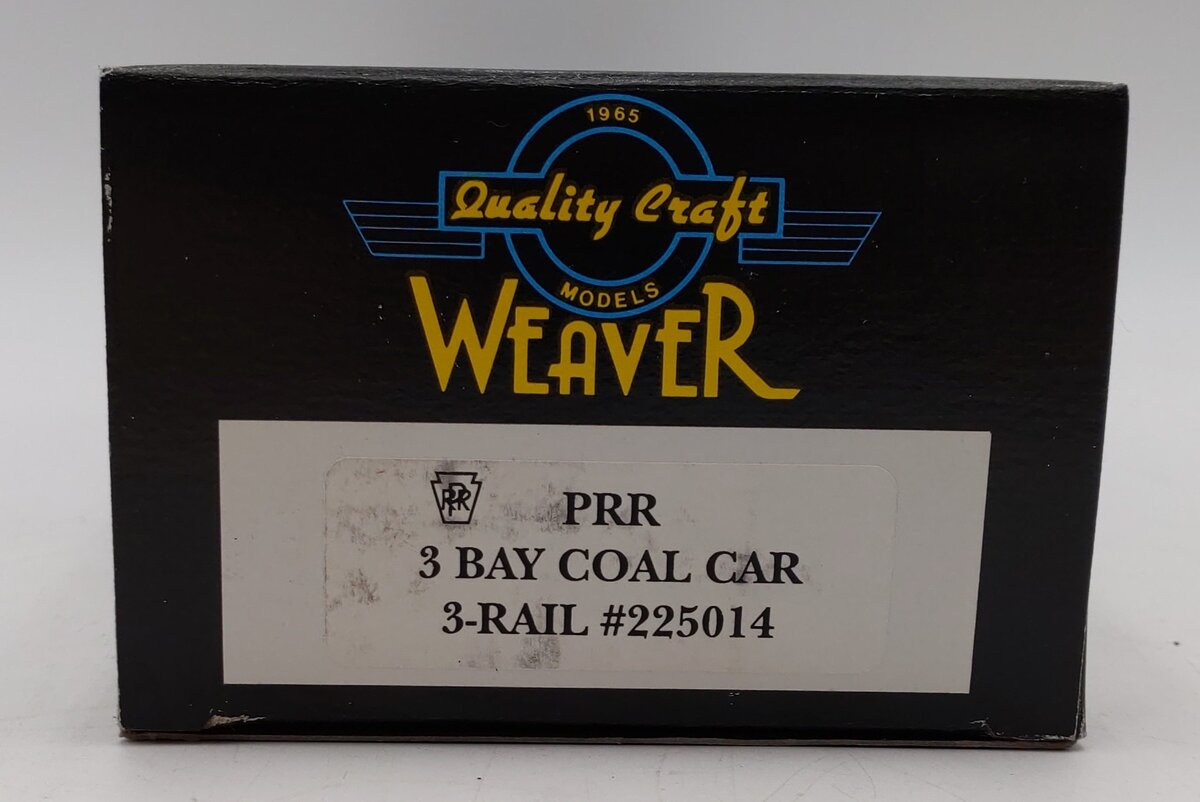 Weaver O Scale 3 Bay 3 Rail Coal Car Hopper #225014 NIB