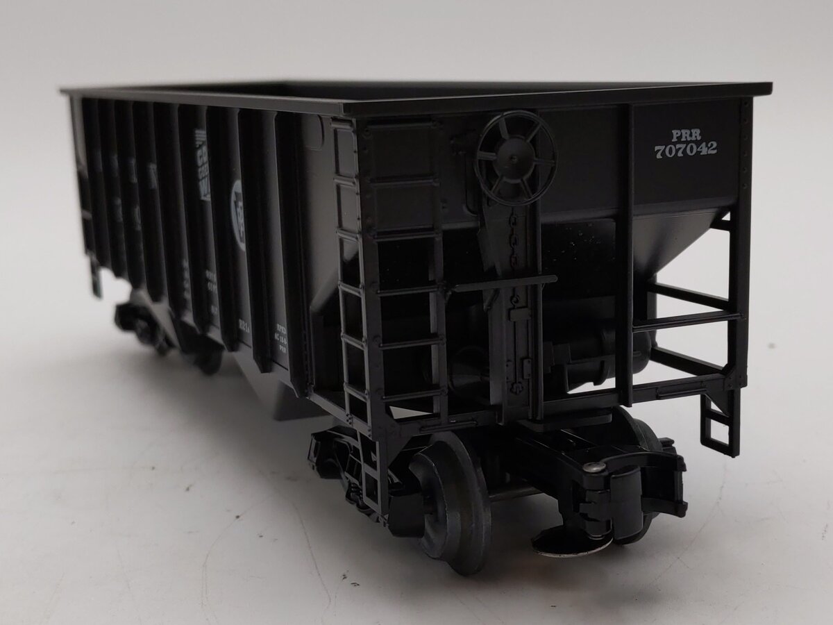 Weaver O Scale Pennsylvania Railroad 2 Bay 3 Rail Ribbed Coal Car Hopper #707042 LN/Box
