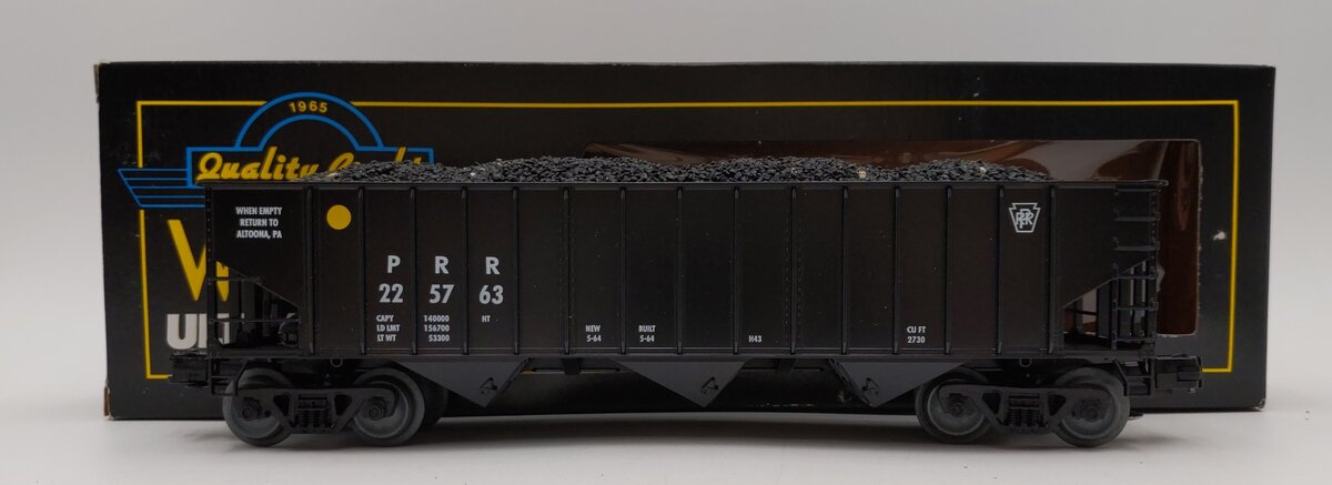 Weaver O Scale PRR 3 Bay 3 Rail Coal Car Hopper #225763 LN/Box