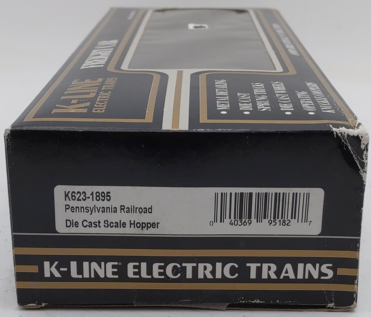K-Line K623-1895 O Gauge PRR Diecast Hopper w/Load #192165 LN/Box