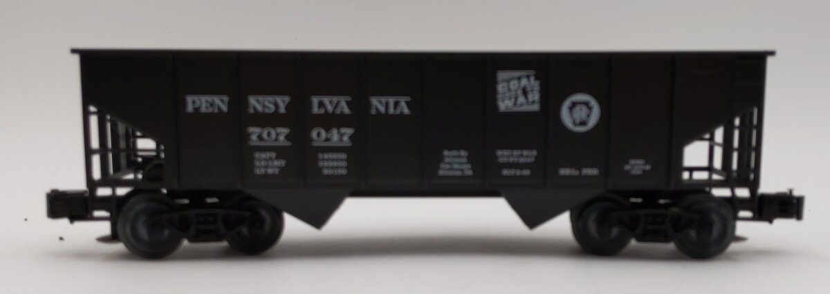 Weaver O Gauge PRR 2-Bay Ribbed Coal Car #707047 (3 Rail) LN/Box