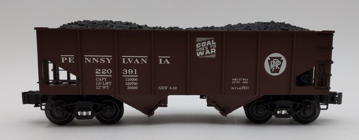K-Line K6253-1891 Diecast Pennsylvania Ribbed 2-Bay Hopper #220391 LN/Box