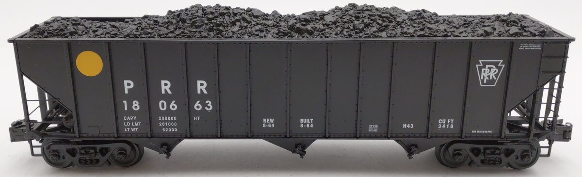 Lionel 6-27138 O Gauge Pennsylvania Railroad 3-Bay Open Hopper #180663 EX