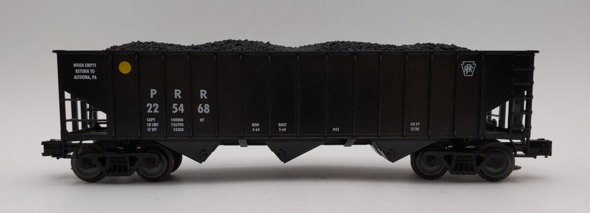 Weaver O Scale PRR 3 Bay 3 Rail Coal Car Hopper #225368 LN/Box