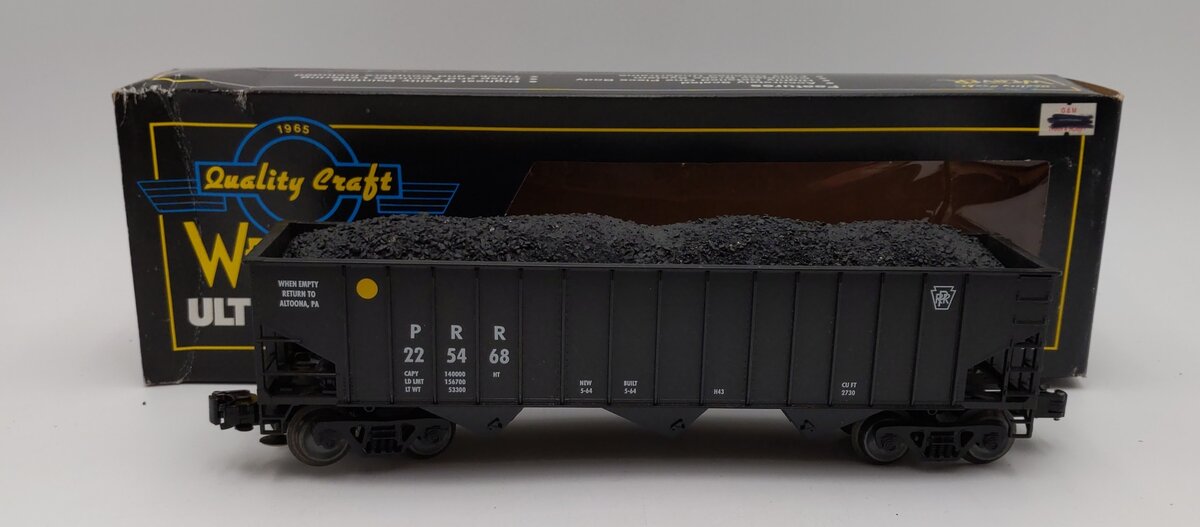 Weaver O Scale PRR 3 Bay 3 Rail Coal Car Hopper #225368 LN/Box