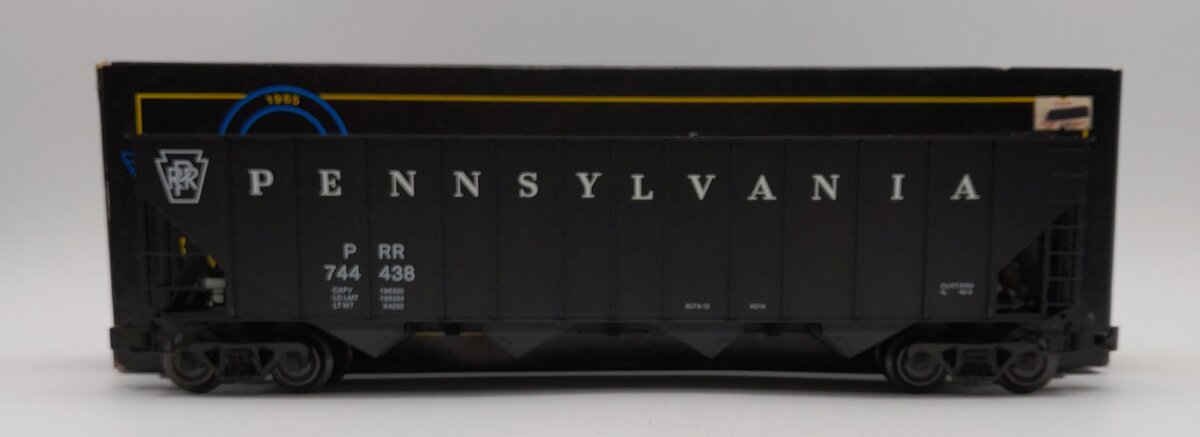 Weaver O Scale 4 Bay 3 Rail Pennsylvania Railroad High Side Hopper #744438 LN/Box