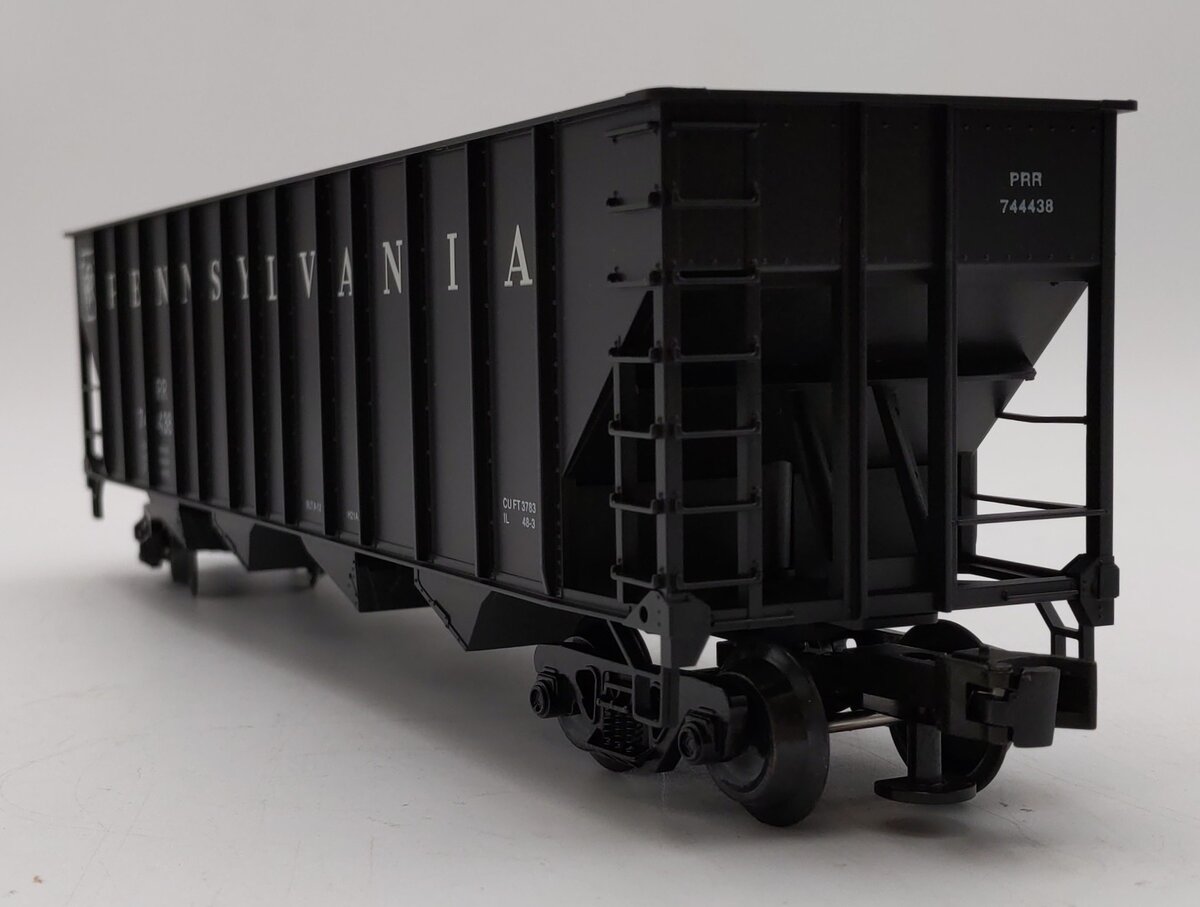 Weaver O Scale 4 Bay 3 Rail Pennsylvania Railroad High Side Hopper #744438 LN/Box