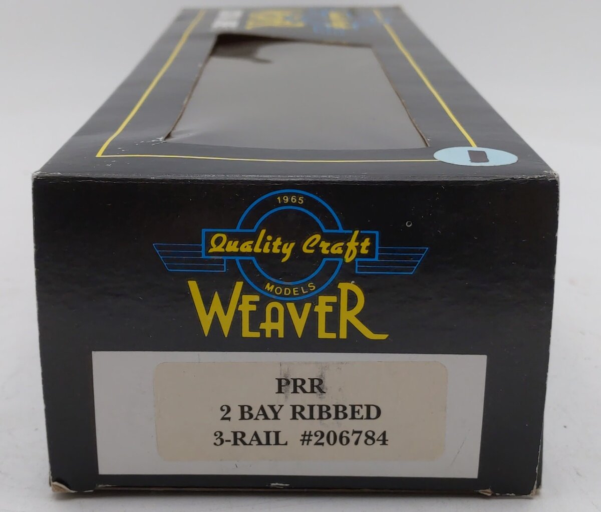 Weaver 206784 O Gauge PRR 2 Bay Ribbed Hopper (3-Rail) EX/Box