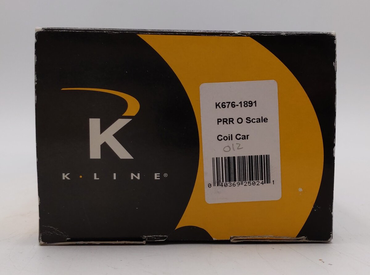K-Line K676-1891 O Gauge Pennsylvania Coil Car #387012 LN/Box