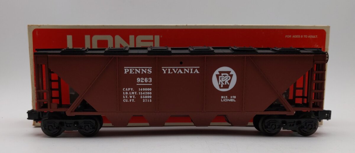 Lionel 6-9263 O Gauge Pennsylvania 4 Bay Hopper Car EX/Box