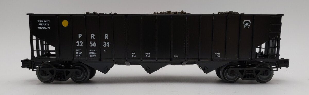 Weaver O Scale PRR 3 Bay 3 Rail Coal Car Hopper #225634 LN/Box