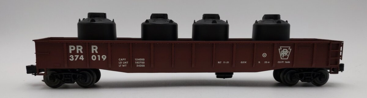 Petersen OG-103 O Gauge Pennsylvania Railroad Gondola #374019 [3-Rail] LN/Box