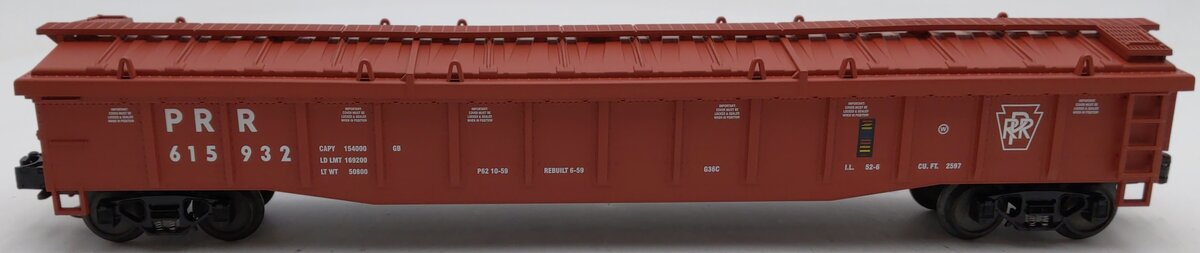 MTH 20-98015 O Gauge PRR Covered Gondola #615932 LN/Box
