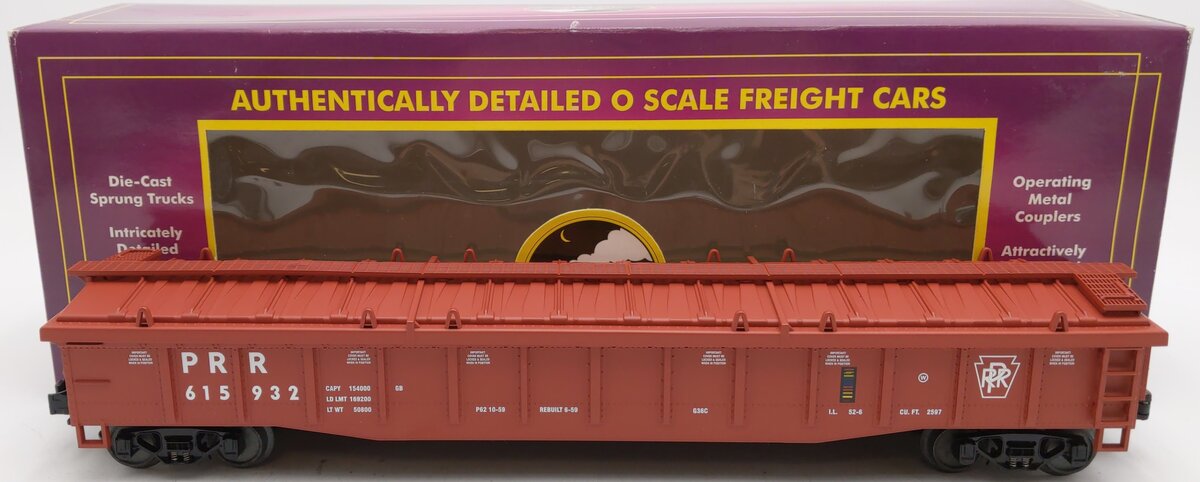 MTH 20-98015 O Gauge PRR Covered Gondola #615932 LN/Box