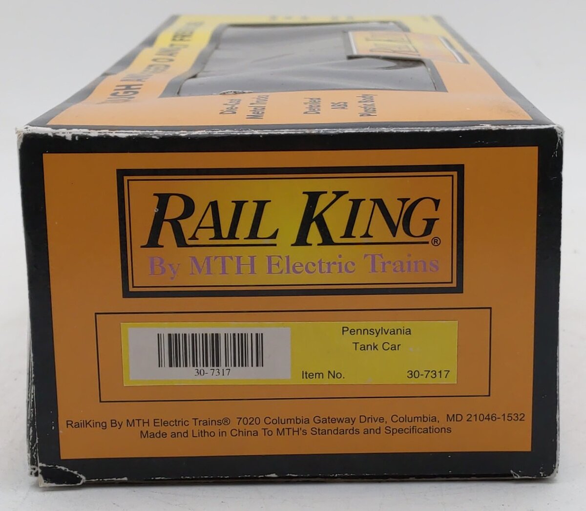 MTH 30-7317 O Gauge Pennsylvania Single-Dome Tank Car #500001 EX/Box