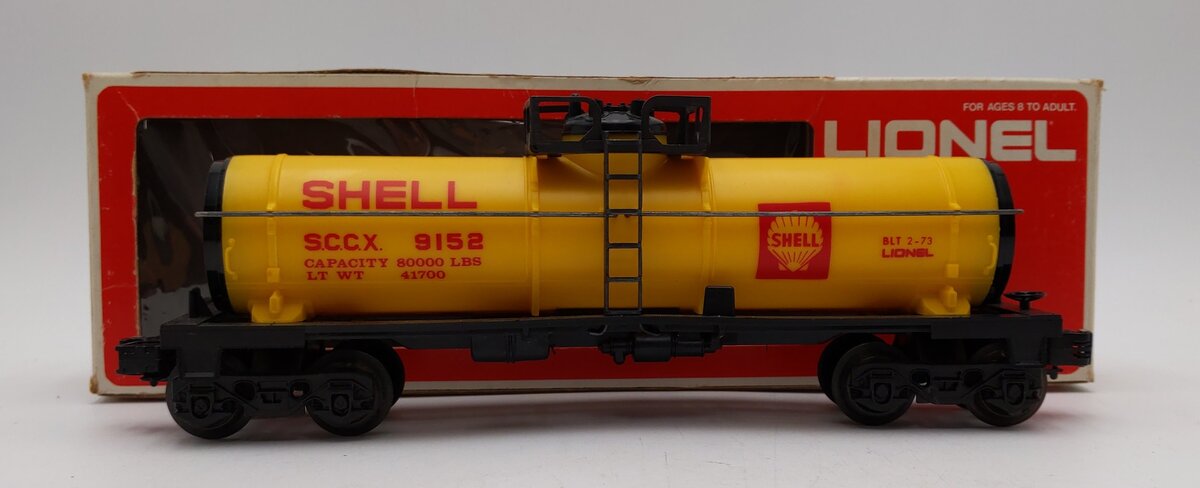 Lionel 6-9152 O Gauge Shell Single Dome Tank Car #9152 EX/Box