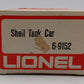 Lionel 6-9152 O Gauge Shell Single Dome Tank Car #9152 EX/Box