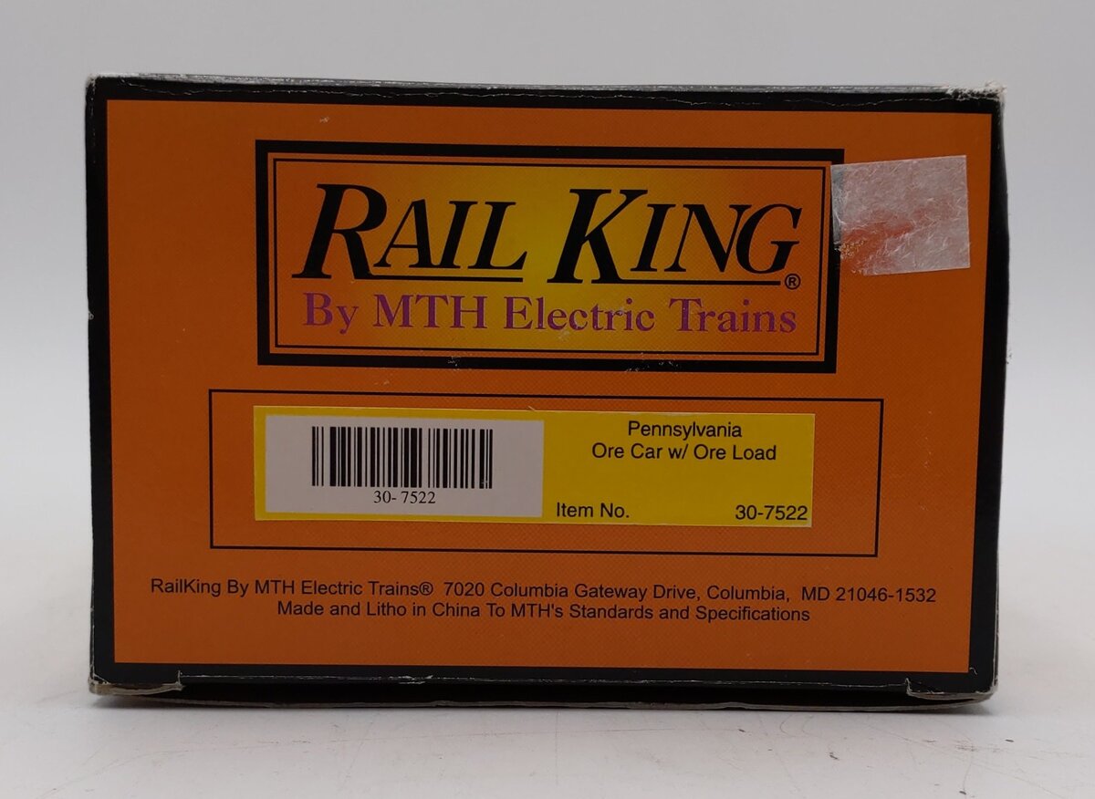 MTH 30-7522 O Pennsylvania RailKing Ore Car #15886 LN/Box