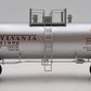 K-Line K6341-1892 O Gauge Pennsylvania Single Dome Aluminum Tank Car #6341892 LN/Box