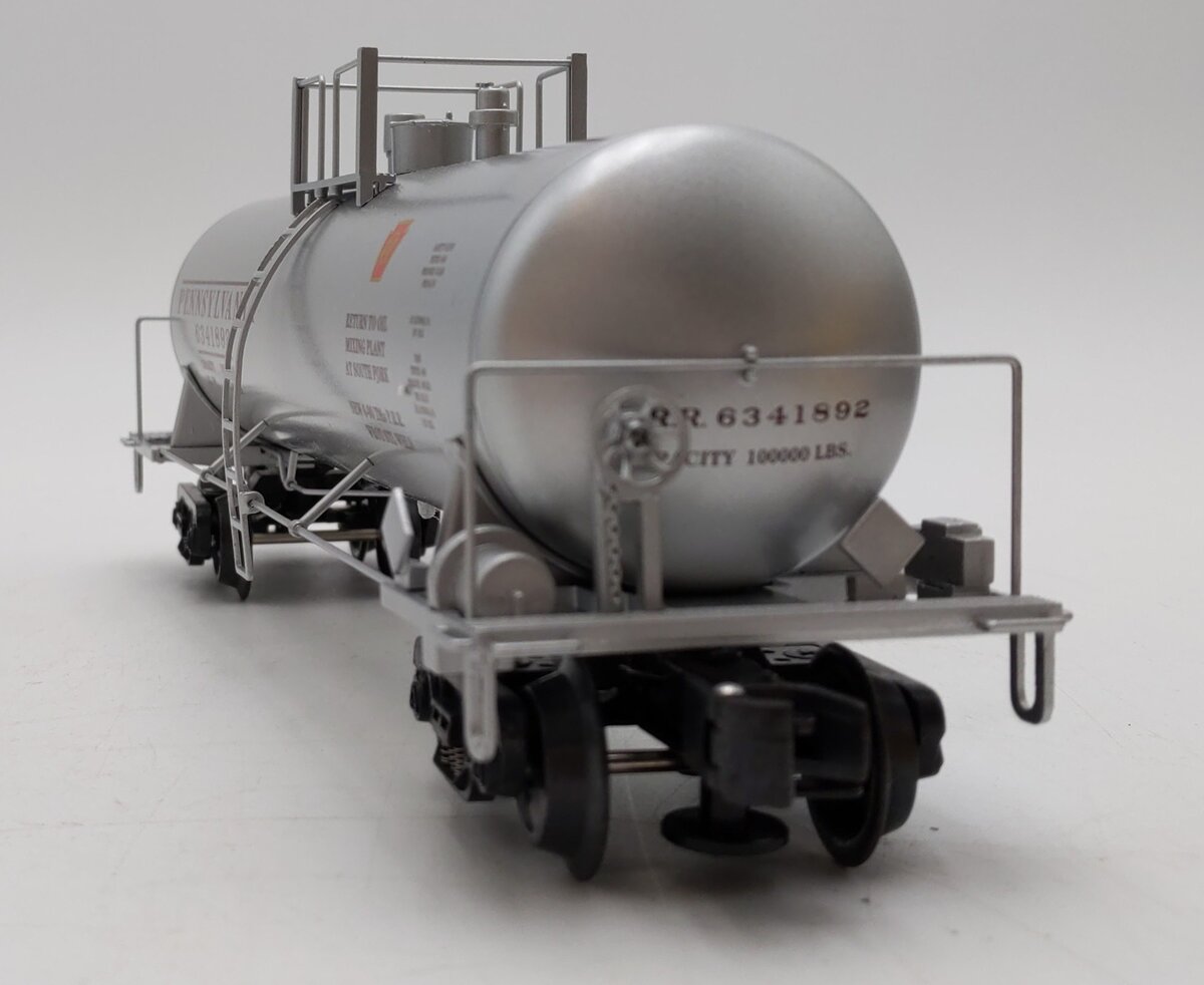 K-Line K6341-1892 O Gauge Pennsylvania Single Dome Aluminum Tank Car #6341892 LN/Box