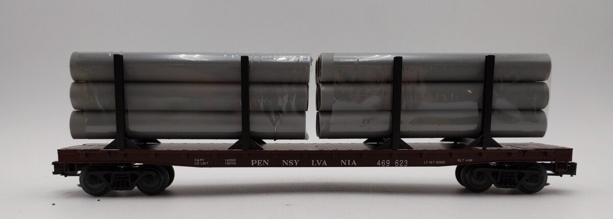 Weaver O Scale 469623 PRR Flatcar w/Pipe Load LN/Box