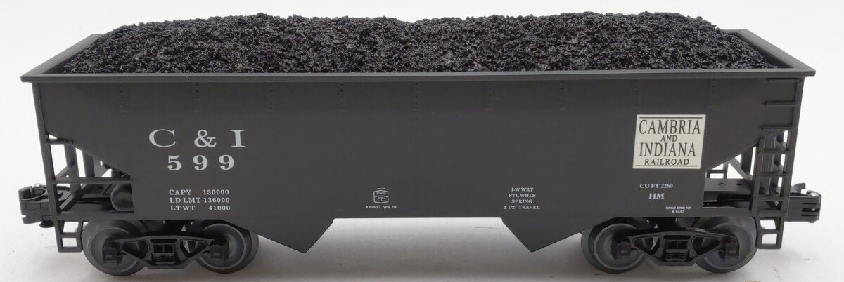 Weaver 599 O Gauge Cambria & Indiana 2 Bay Offset Ore Car LN/Box