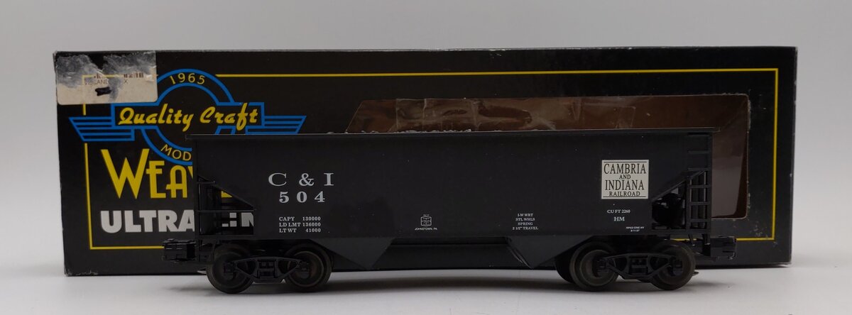 Weaver O Scale C&I 2-Bay Offset Side Coal Hopper #504 LN/Box