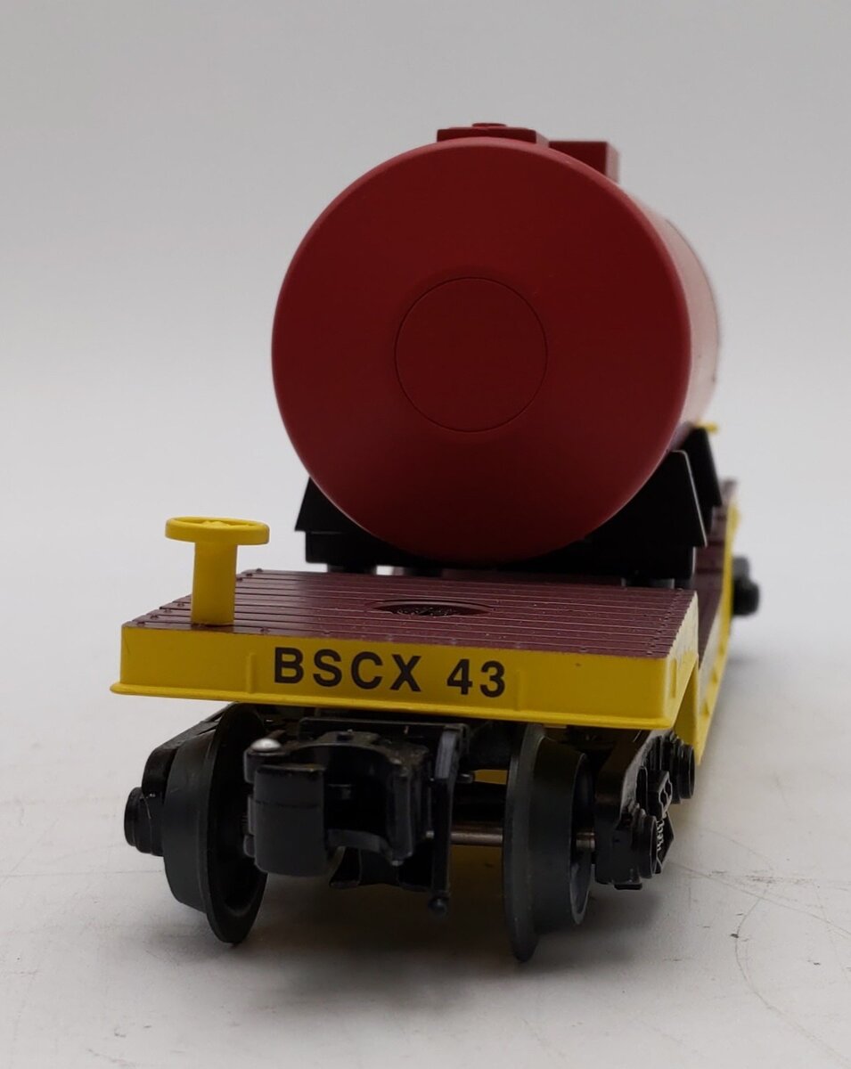 RMT 96519-5 O Gauge Bethlehem Steel-Lack Depressed Flatcar w/Load #44 LN/Box