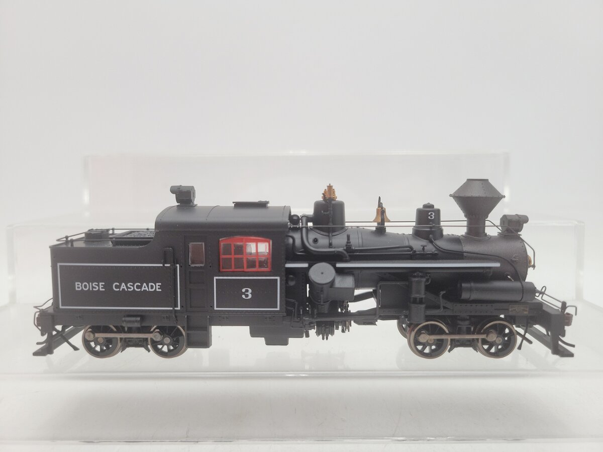 Rivarossi R5477 HO Scale Boise Cascade 2 Truck Heisler Locomotive #3 EX/Box