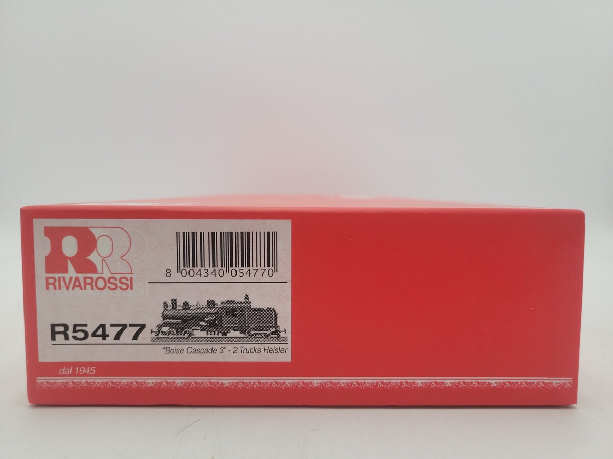Rivarossi R5477 HO Scale Boise Cascade 2 Truck Heisler Locomotive #3 EX/Box